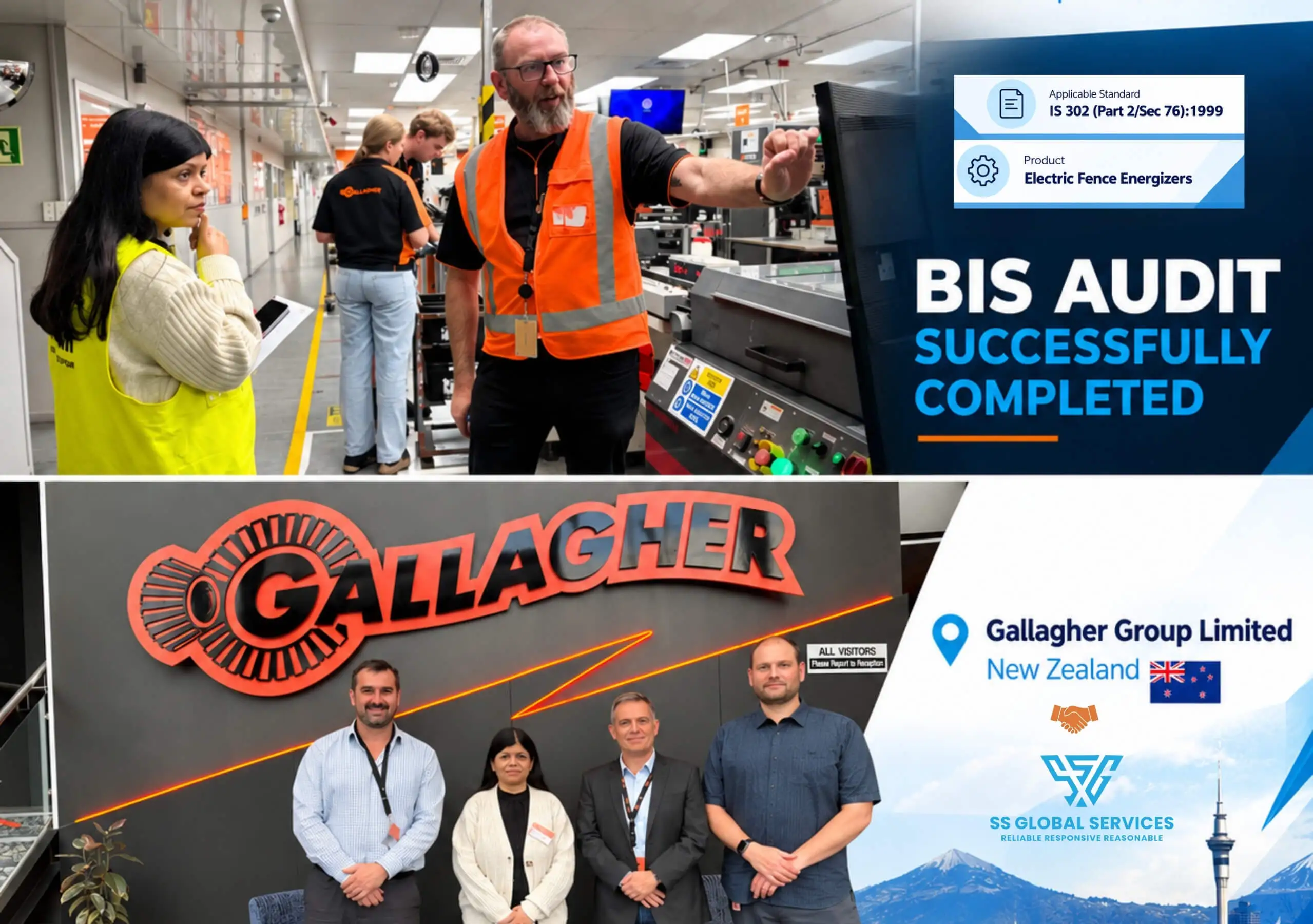 BIS Audit Successfully Completed for Gallagher Group Limited, New Zealand