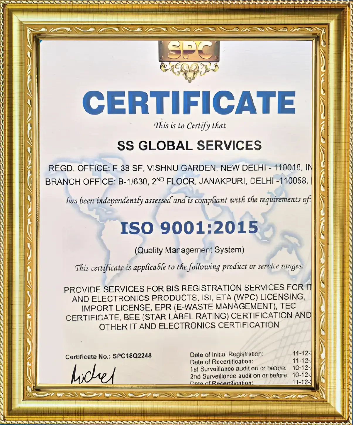ISO 9001 Certification